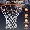 NEIJIANG Basketball Net Replacement Outdoor, Upgraded Thickening Heavy Duty, All Weather Anti Whip, Fits Standard Indoor or Outdoor 12 Loops Rim view 4