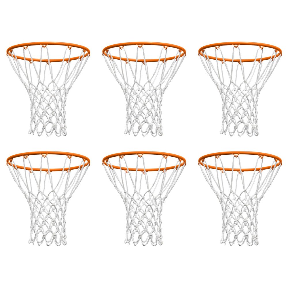 NEIJIANG Basketball Net Replacement Outdoor, Upgraded Thickening Heavy Duty, All Weather Anti Whip, Fits Standard Indoor or Outdoor 12 Loops Rim