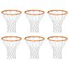 NEIJIANG Basketball Net Replacement Outdoor, Upgraded Thickening Heavy Duty, All Weather Anti Whip, Fits Standard Indoor or Outdoor 12 Loops Rim view 1
