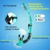 Nearsighted Snorkeling Gear for Adults Youth, Professional Shortsighted Full Dry Top Silicone Snorkel Set, Anti-Fog Diving Mask with Detachable Camera Mount for Scuba Diving, Spearfishing, Freediving view 4