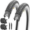 2 Pack 24x2.125 Cruiser Beach Bike Tires and Inner Tubes Pair Bicycle Tires view 1