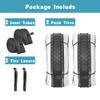 2 Pack 24x2.125 Cruiser Beach Bike Tires and Inner Tubes Pair Bicycle Tires view 2