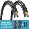 2 Pack Anti-Puncture 24x1.95 Bike Tires with 2 Levers and with or Without 2 Inner Tubes (24x1.95-2 Tires 2 Levers) view 2