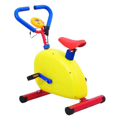 Kids Fitness Exercise Bike Equipment, Childrens Exercise Bike with Adjustable Seat, Kids Stationary Bike Workout Equipment, Gift for Boys Girls