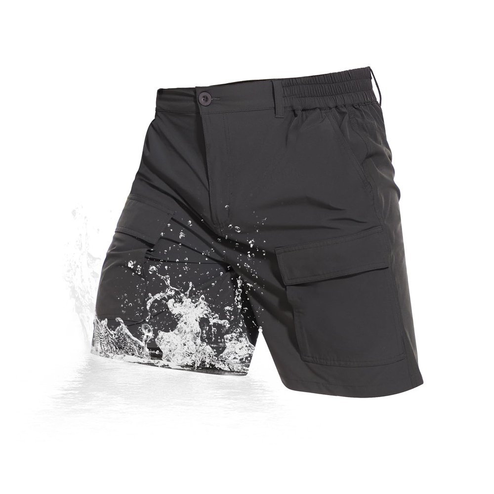 NATUVENIX Hiking Shorts for Men Stretch Lightweight Fishing Shorts Men Quick Dry Cargo Work Shorts Casual Mens Shorts Summer