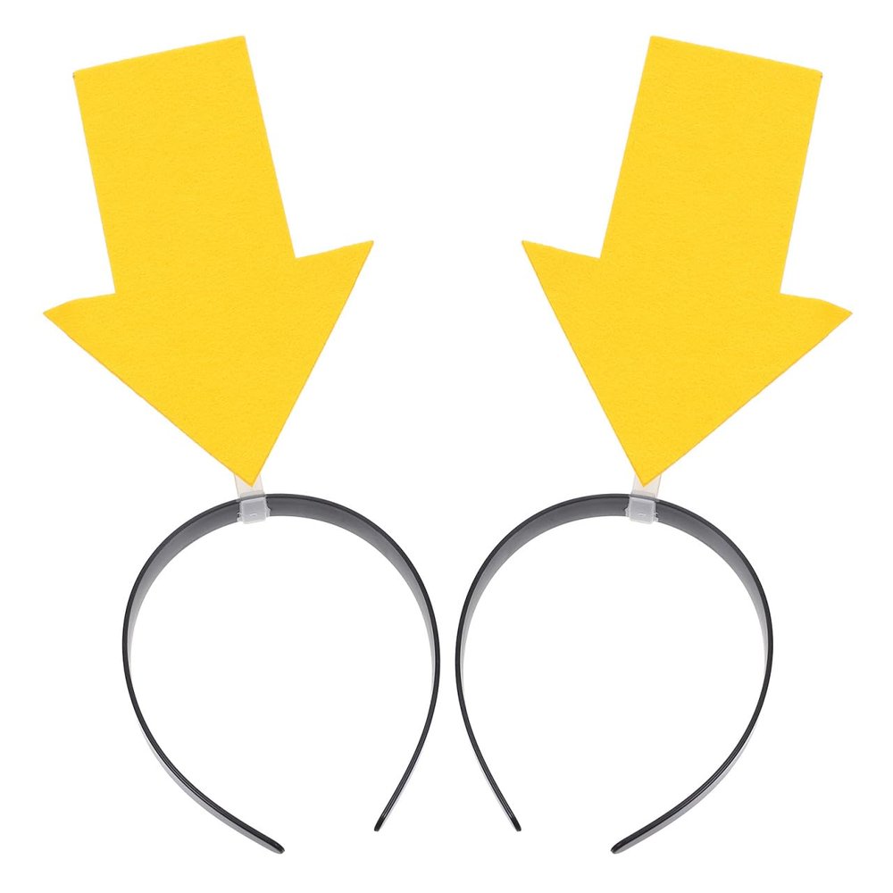Abaodam 2pcs Arrow Headband Halloween Hair Hoop Funny Miss Fashion Headband with Arrowhead Cloth Supplies