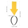 Abaodam 2pcs Arrow Headband Halloween Hair Hoop Funny Miss Fashion Headband with Arrowhead Cloth Supplies view 3