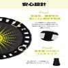 Alinco (ALINCO) EXGA923Y Folding Trampoline, 36.2 inches (92 cm), Indoor Fitness, Exercise, Whole Body, Silent, Easy to Assemble, Foldable, Compact Storage, for Home Use, Adults and Children, Yellow view 4
