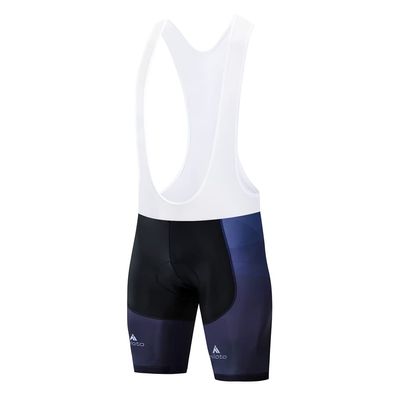 Uriah Men's Cycling Bib Shorts White 3D Coolmax Gel Padded Blue Dark Size XL(CN)