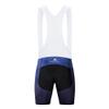 Uriah Men's Cycling Bib Shorts White 3D Coolmax Gel Padded Blue Dark Size XL(CN) view 2