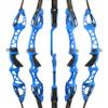 68" Recurve Bow with Gordon Limbs 20-40Lbs for Adult Archery Competition Athletic Right Hand (36LBS, Blue) view 3