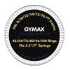 GYMAX Trampoline Mat, 8FT/10FT/12FT/14FT/15FT/16FT Trampoline Accessories Replacement Mat with 42/54/72/80/96/108 V-Rings & 8 Row Stitch, Using 5"-7" Springs, Anti-UV Wear-resistant Jumping Mat (15FT) view 1