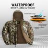 TIDEWE Hunting Clothes for Men with Face Mask, Silent Waterproof Hunting Jacket and Adjustable Bibs, Insulated-Lined, Safety Strap Compatible (Next Camo G2 Size M) view 3