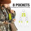 TIDEWE Hunting Clothes for Men with Face Mask, Silent Waterproof Hunting Jacket and Adjustable Bibs, Insulated-Lined, Safety Strap Compatible (Next Camo G2 Size M) view 4
