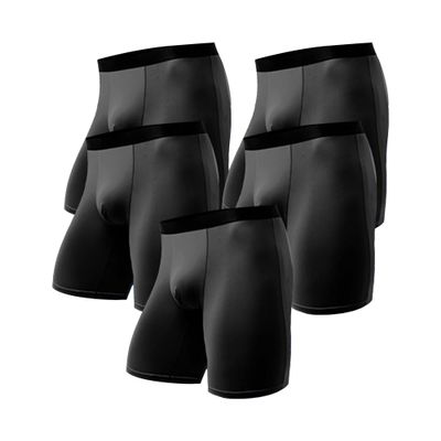 JEKE-DG Mens Underwear Boxer Briefs Soft Comfortable Viscose Underwear Stretch Moisture-Wicking Breathable, Multipack (5X-Large,Black-5PC)