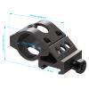 Feyachi 1 Inch Offset Picatinny Rail Mount for Flashlight & Sights  Lightweight Aluminum 1913 Compatible  Fits FL-Series & GL6 (Nickel) view 2