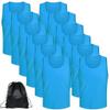 12 pcs Soccer Scrimmage Practice Vests Reversible Team Pennies with Belt Adult Kids Mesh Scrimmage Lightweight Jersey view 1