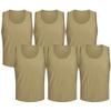 6 pcs Soccer Scrimmage Practice Vests Reversible Team Pennies with Belt Adult Kids Mesh Scrimmage Lightweight Jersey view 1