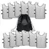 12 pcs Soccer Scrimmage Practice Vests Reversible Team Pennies with Belt Adult Kids Mesh Scrimmage ventilate Jersey view 1
