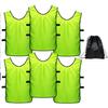 6 pcs Soccer Scrimmage Practice Vests Reversible Team Pennies with Belt Adult Kids Mesh Scrimmage ventilate Jersey view 1