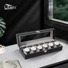 Uten Watch Boxes 6 Slots, Watch Display Storage Box PU Jewelry Collection Case Organiser Holder view 3