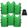 6 pcs Soccer Scrimmage Practice Vests Reversible Team Pennies with Belt Adult Kids Mesh Scrimmage ventilate Jersey view 1