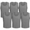 6 pcs Soccer Scrimmage Practice Vests Reversible Team Pennies with Belt Adult Kids Mesh Scrimmage Lightweight Jersey view 1