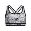 Under Armour Girl's Cross-Back Mid Printed (Big Kids) Pitch Gray/White LG (14-16 Big Kid) view 1