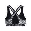 Under Armour Girl's Cross-Back Mid Printed (Big Kids) Pitch Gray/White LG (14-16 Big Kid) view 2