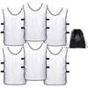 6 pcs Soccer Scrimmage Practice Vests Reversible Team Pennies with Belt Adult Kids Mesh Scrimmage ventilate Jersey view 1