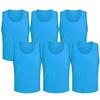 6 pcs Soccer Scrimmage Practice Vests Reversible Team Pennies with Belt Adult Kids Mesh Scrimmage Lightweight Jersey view 1