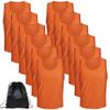 12 pcs Soccer Scrimmage Practice Vests Reversible Team Pennies with Belt Adult Kids Mesh Scrimmage Lightweight Jersey view 1