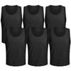6 pcs Soccer Scrimmage Practice Vests Reversible Team Pennies with Belt Adult Kids Mesh Scrimmage Lightweight Jersey view 1