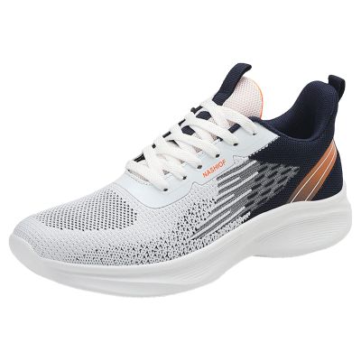 CsgrFagr Men Sports Shoes Fashionable Color Matching New Pattern Summer Mesh Breathable Casual and Air 1 Sneaker (Dark Gray, 9)