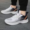 CsgrFagr Men Sports Shoes Fashionable Color Matching New Pattern Summer Mesh Breathable Casual and Air 1 Sneaker (Dark Gray, 9) view 4