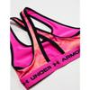 Under Armour Girl's Cross-Back Mid Printed (Big Kids) Bubble Peach/Black MD (10-12 Big Kid) view 2