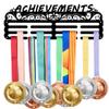 SUPERDANT Achievements Text Medal Hanger Display Hollow Pentagram Medal Display Holder with 12 Lines Sturdy Steel Award Display Holders Wall Mounted Medal Display Racks for Ribbon Lanyard view 1