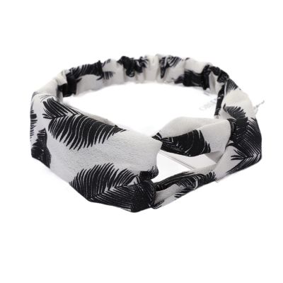 Ikat Rambut Wanita Warna Polos Silang Ikat Rambut Cetakan Anak Perempuan Ikat Kepala Bunga Mode Turban Aksesori Rambut (Size : BLW2)