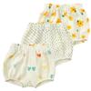ZFTTZYMX Toddler Girls Boys 3 Pack Cotton Linen Shorts Elastic Waist Baby Kids Cute Floral Printed Short Bloomers Bottoms view 1