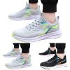 Men Sports Shoes Fashion Summer New Pattern Mesh Breathable and Comfortable Flat Bottom Non Slip Mens 997h (Black, 10.5) view 2