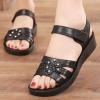 Bohemian Style and Comfortable Ladies Shoes Fashion Go Hiking Non Slip Outdoor Shoes Sandals Correction for (Black, 6.5) view 4