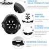 TurboSke Skateboard Helmet, Multi-Sport Helmet, Bike Helmet for Youth, Men, Women (WWhite, S/M (20.5"-22.8")) view 4