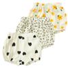 ZFTTZYMX Toddler Girls Boys 3 Pack Cotton Linen Shorts Elastic Waist Baby Kids Cute Floral Printed Short Bloomers Bottoms view 1