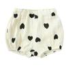 ZFTTZYMX Toddler Girls Boys 3 Pack Cotton Linen Shorts Elastic Waist Baby Kids Cute Floral Printed Short Bloomers Bottoms view 4