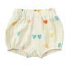 ZFTTZYMX Toddler Girls Boys 3 Pack Cotton Linen Shorts Elastic Waist Baby Kids Cute Floral Printed Short Bloomers Bottoms view 3