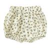 ZFTTZYMX Toddler Girls Boys 3 Pack Cotton Linen Shorts Elastic Waist Baby Kids Cute Floral Printed Short Bloomers Bottoms view 3