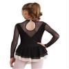 iiniim Girls Kids Shiny Long Sleeve Figure Ice Skating Dress Ballerina Leotards Lyrical Ballet Dance Dress White 10 Years view 3