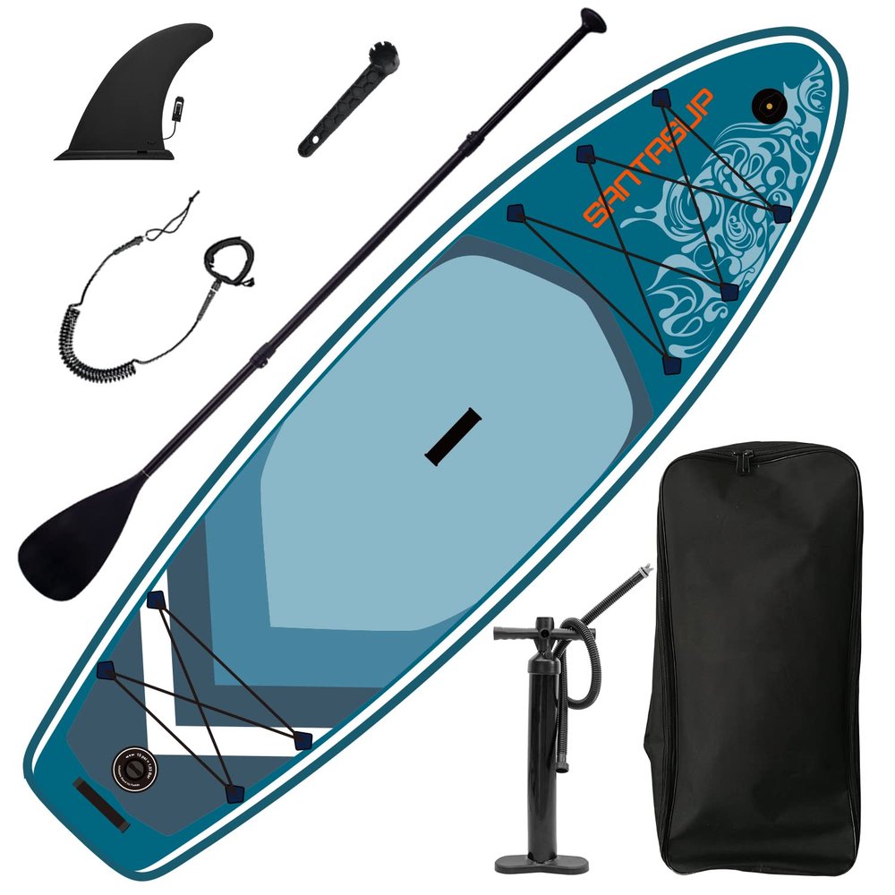 Legendstone Inflatable Stand Up Paddle Board 9.9'x33 x5 with Premium Sup Accessories & Carry Bag, Adjustable Paddle, Coil Leash, Fins,Hand Pump Non-Slip Deck for Youth Adults