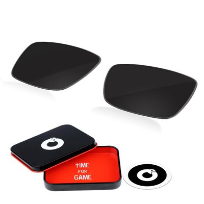 OWORK 1.8MM Polycarbonate Replacement Lenses for Costa Del Mar Rinconcito 06S9016 Sunglass - Matte Black