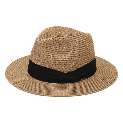 Women's Packable Beach Hat for Summer UV Protection Panama Sun Hat Rolled Up Beach Caps